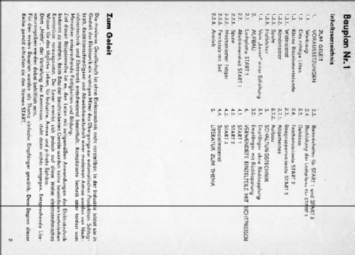 Transistor-Taschenempfänger Start 1, Start 2, Start 3; Deutscher (ID = 1941782) Kit