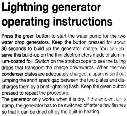 Kelvin-Generator, Kelvin water dropper generic; Common type (ID = 1894715) teaching