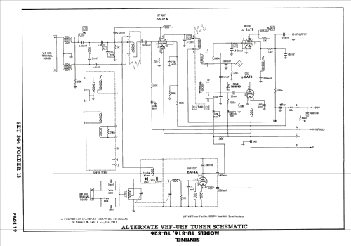 1U-826 ; Sentinel Radio Corp. (ID = 1771341) Television