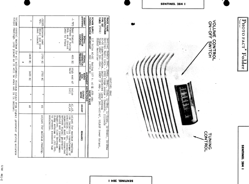 284 I ; Sentinel Radio Corp. (ID = 512617) Radio