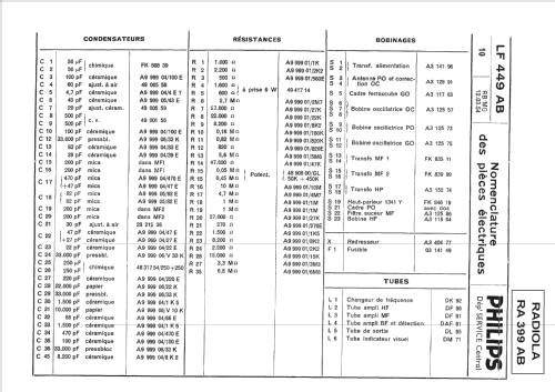 RA399AB; Radiola marque (ID = 1680035) Radio