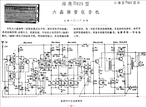 Petrel 海燕 B321; Shanghai 101 上海一 (ID = 814373) Radio