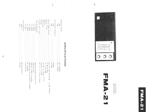 FMA-21; Sharp; Osaka (ID = 125705) Radio