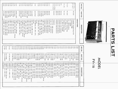 6 Band FV16 ; Sharp; Osaka (ID = 280107) Radio