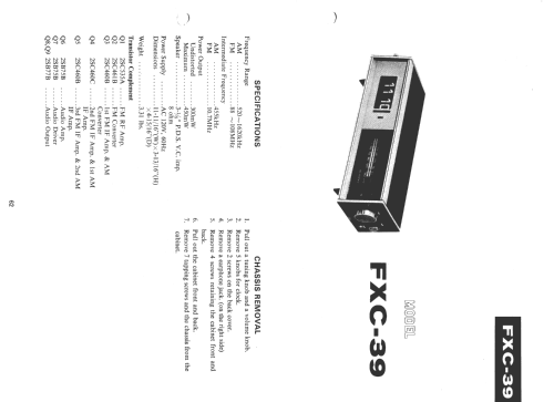 Digital Clock Radio FXC-39; Sharp; Osaka (ID = 126610) Radio