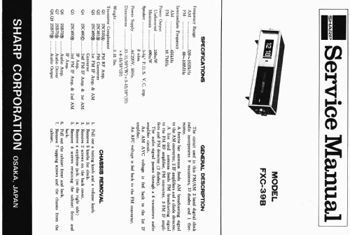 FXC-39 B; Sharp; Osaka (ID = 409368) Radio