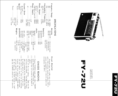 Z-2500 FY-72U; Sharp; Osaka (ID = 410729) Radio