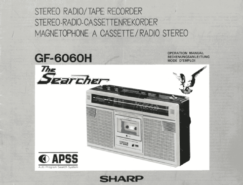 The Searcher GF-6060H; Sharp; Osaka (ID = 2520737) Radio