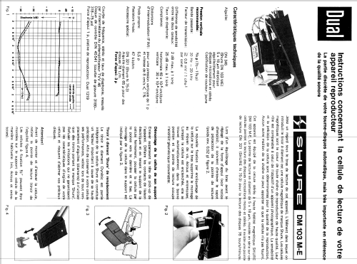 Magnet-Tonabnehmer - Magnetic Pick-Up DM103 M-E; Shure; Chicago, (ID = 2071902) Microphone/PU