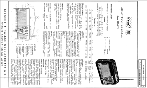 UKW-Transetta 131.621A schwarz; Siemens-Austria WSW; (ID = 279173) Radio