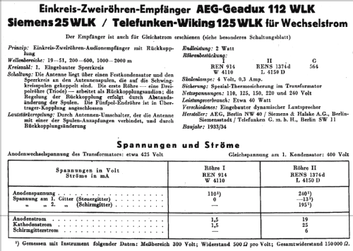 25WLK; Siemens & Halske, - (ID = 577481) Radio