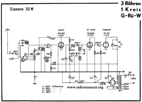 32W; Siemens & Halske, - (ID = 43873) Radio