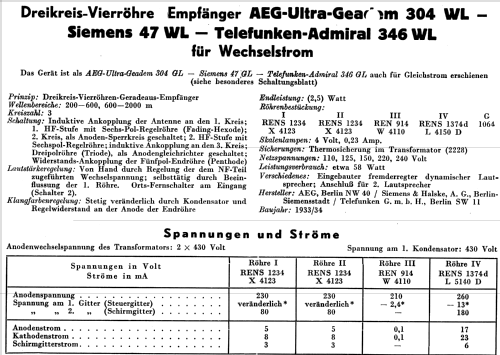 Ätherzepp 47WL; Siemens & Halske, - (ID = 806612) Radio