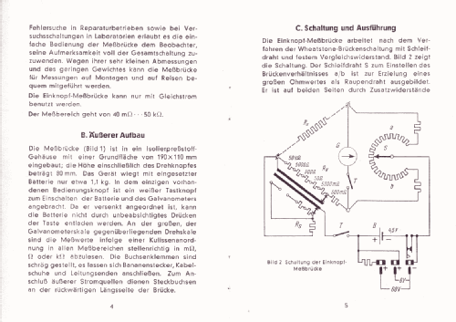 Einknopf-Messbrücke ; Siemens & Halske, - (ID = 2625285) Ausrüstung