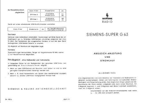 G63; Siemens & Halske, - (ID = 41356) Radio