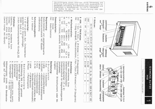 H53; Siemens & Halske, - (ID = 25315) Radio