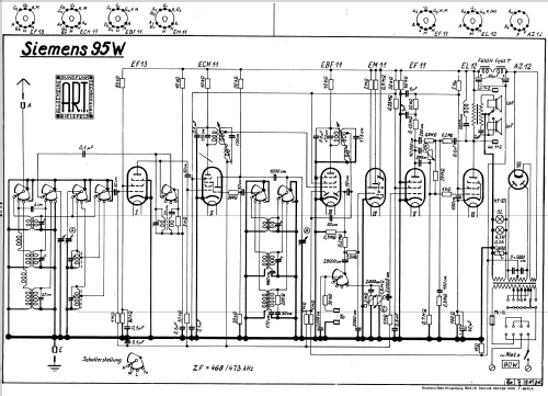 Kammermusik-Schatulle 95W; Siemens & Halske, - (ID = 2141064) Radio