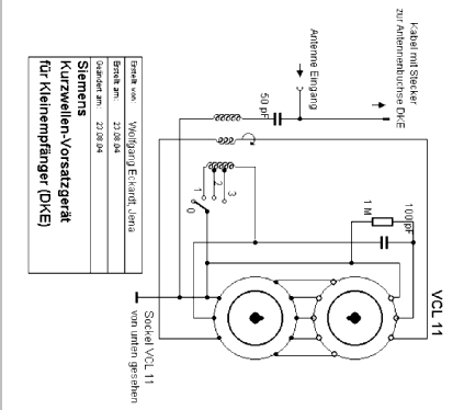 KW-Adapter für DKE Kurzwellen-Vorsatzgerät; Siemens & Halske, - (ID = 66852) Converter