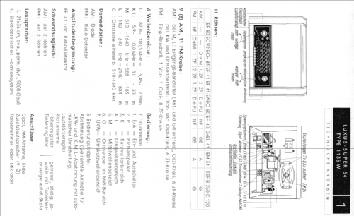 Luxussuper 54 1135W; Siemens & Halske, - (ID = 153221) Radio