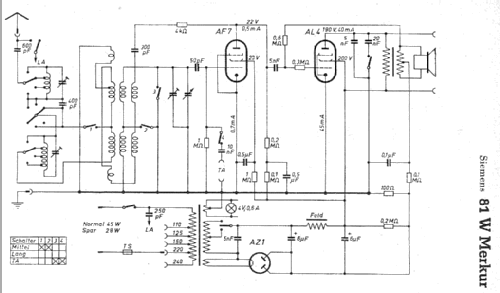 Merkur 81W; Siemens & Halske, - (ID = 6696) Radio