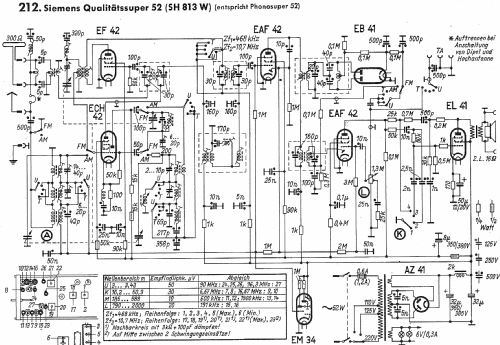 Qualitätssuper 52 SH813W; Siemens & Halske, - (ID = 1018367) Radio