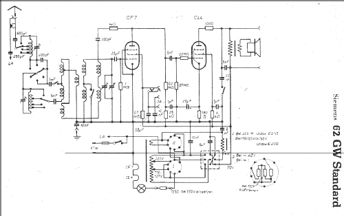 Standard 62GW; Siemens & Halske, - (ID = 6673) Radio