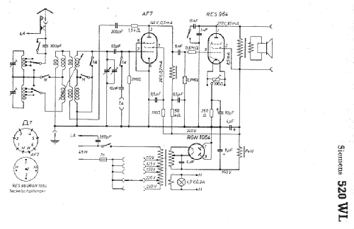 Zweiröhren Standard 520WL; Siemens & Halske, - (ID = 6573) Radio