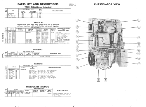 141 ; Signal Electronics, (ID = 1390726) Radio