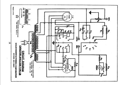 Capacitor Analyzer CB-1-60; Solar Manufacturing, (ID = 1792613) Equipment