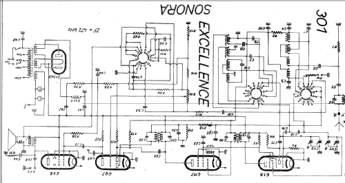 Excellence 301; Sonora-Radio; Paris, (ID = 20490) Radio