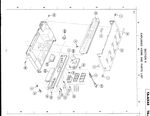 Integrated Stereo Amplifier TA-AX44; Sony Corporation; (ID = 2467134) Ampl/Mixer