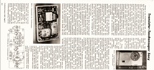 Transistor Six TR-63; Sony Corporation; (ID = 2575723) Radio