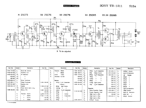 All Transistor TR-1811; Sony Corporation; (ID = 1684045) Radio