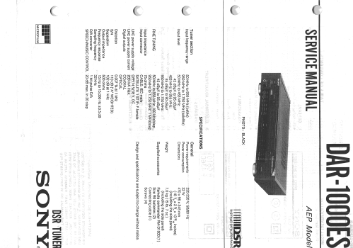 DSR tuner DAR-1000ES; Sony Corporation; (ID = 1944912) DIG/SAT