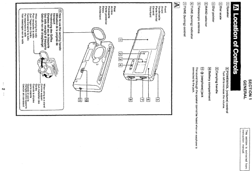 ICF 380 ; Sony Corporation; (ID = 1066972) Radio