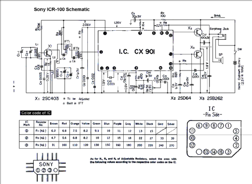 Integrated Circuit Radio ICR-100; Sony Corporation; (ID = 349998) Radio