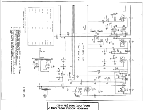 Sparton 1007 Ch= 8-57; Sparks-Withington Co (ID = 550818) Radio