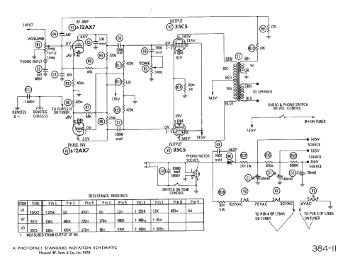 Chassis Ch= AMP-158AA; Spartan, Div. of (ID = 2507186) Ampl/Mixer