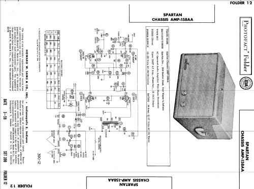 Chassis Ch= AMP-158AA; Spartan, Div. of (ID = 540037) Ampl/Mixer