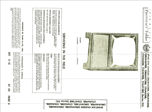 Ch= CMUA465BB 115 Series; Spartan, Div. of (ID = 2020654) Television