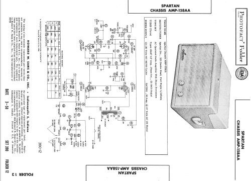 Chassis Ch= AMP-158AA; Spartan, Div. of (ID = 2550261) Ampl/Mixer