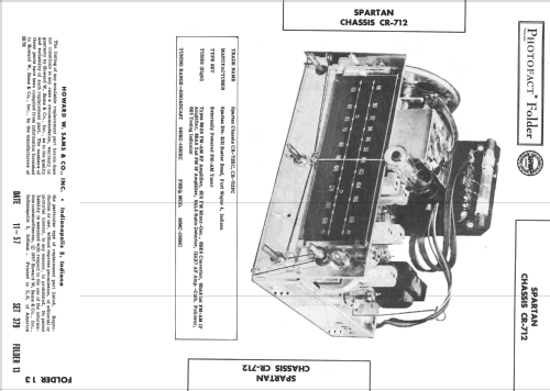 Chassis Ch= CR-712; Spartan, Div. of (ID = 2475924) Radio