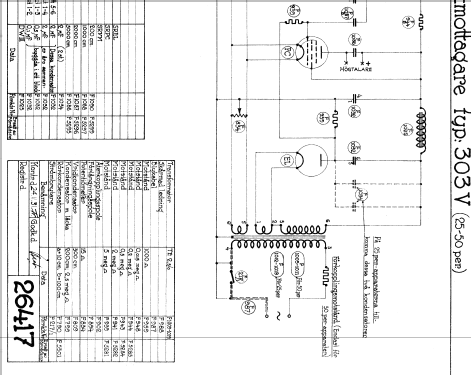 Radiola 303V; SR, Svenska (ID = 346539) Radio