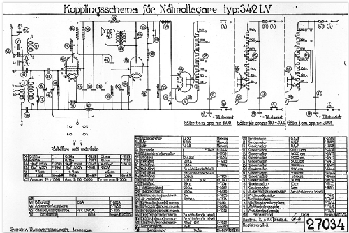 Radiola 342LV; SR, Svenska (ID = 2118813) Radio