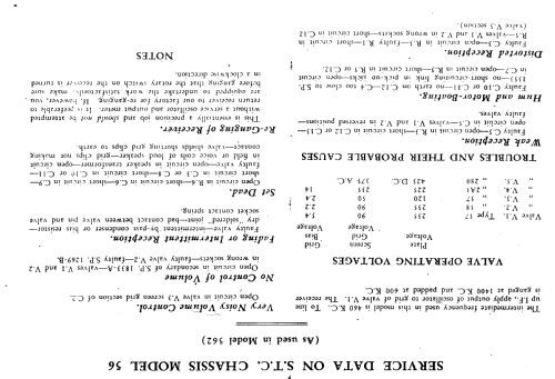 561 Ch= 56; Standard Telephones (ID = 1977833) Radio