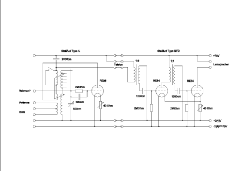NF-Verstärker Trafokoppl. NFD; Stassfurter Licht- (ID = 14710) Ampl/Mixer