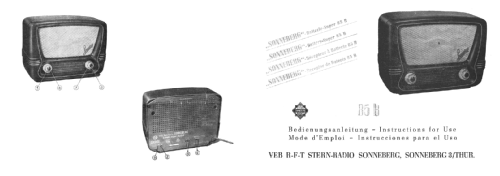 Sonneberg Batteriesuper 85/56B; Stern-Radio (ID = 354364) Radio