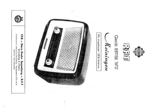 Meiningen 697/56WU; Stern-Radio (ID = 838049) Radio
