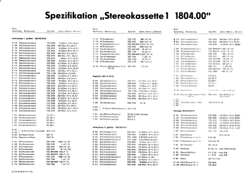 Stereokassette 1 K III S ; Stern-Radio (ID = 2589827) R-Player