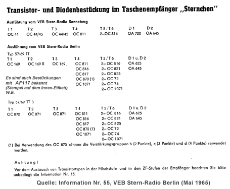 Sternchen 57/69TT; Stern-Radio (ID = 769049) Radio